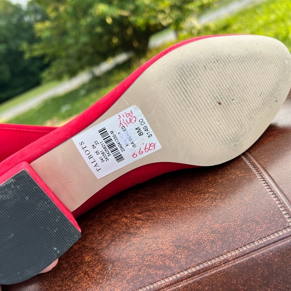 Talbots Red Heels with Black beads Size 8 - Picture 7 of 9